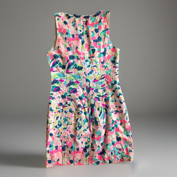 Lilly Pulitzer Cabrey Tropical Pina Colada Club Pink Tassels Shift Dress Sz 0 - Picture 4 of 12